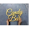 Надпись "Candy Bar" на телегу